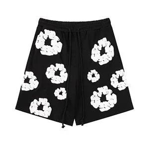 Denim Tears Short Suit Black and White