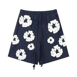 Denim Tears Short Suit Dark Blue and White