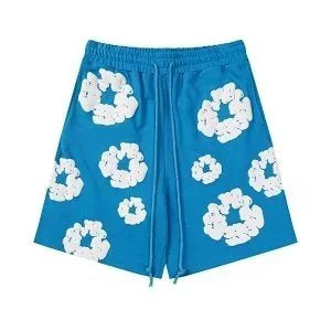 Denim Tears Short Suit Light Blue and White