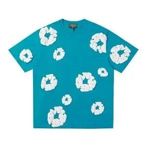 Denim Tears Short Suit Cyan and White