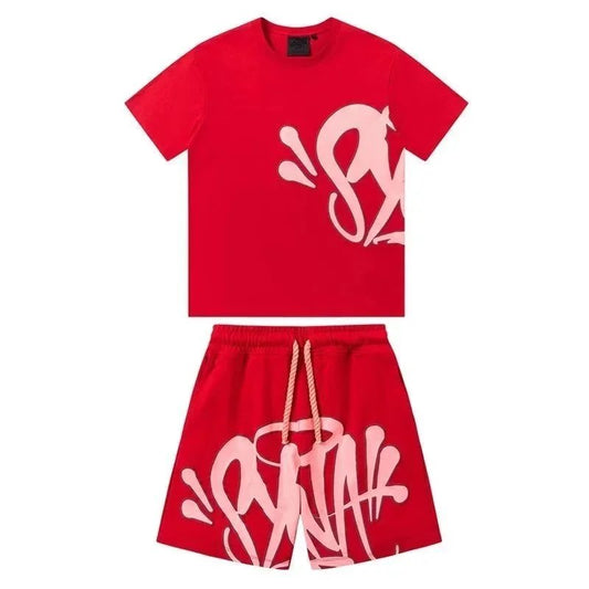 Graffiti Short Set Red