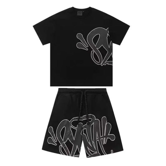 Graffiti Short Set Black