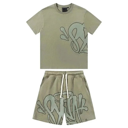 Graffiti Short Set Green